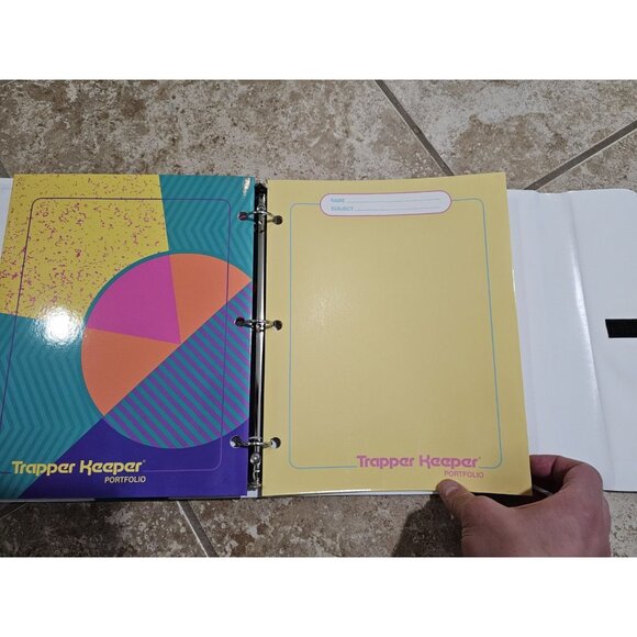 New Limited Edition Trapper Keeper Binder Retro 80s Design w/ Zipper Pouch - Picture 6 of 7